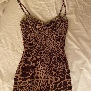 Lioness/Princess Polly leopard print minidress-xxs